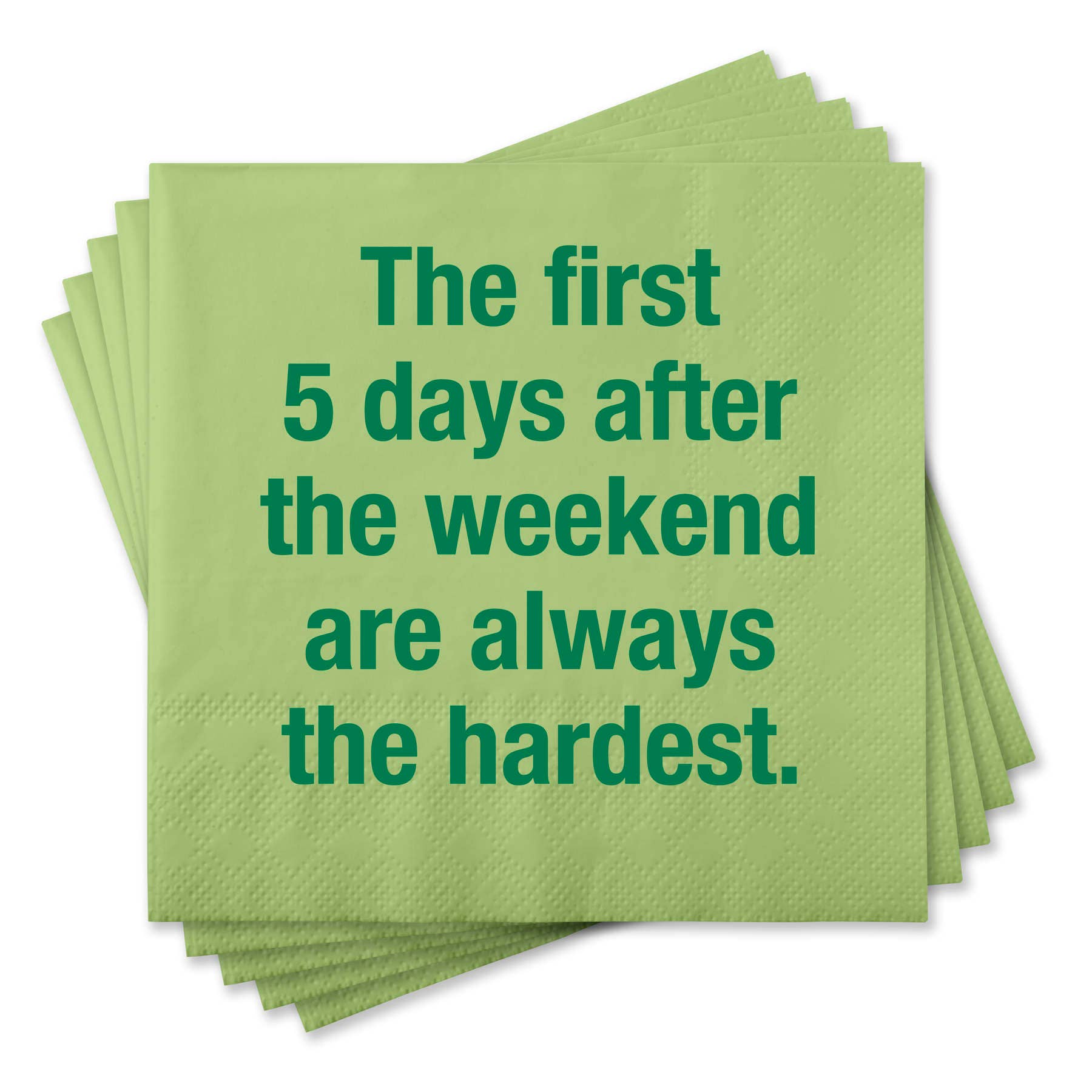 The First 5 Days Cocktail Napkins