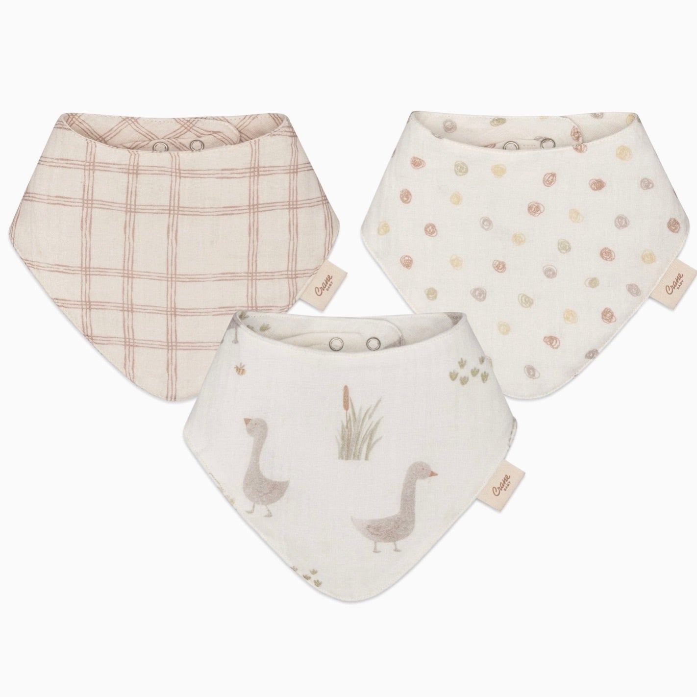 Goose 3 pc Bib Set