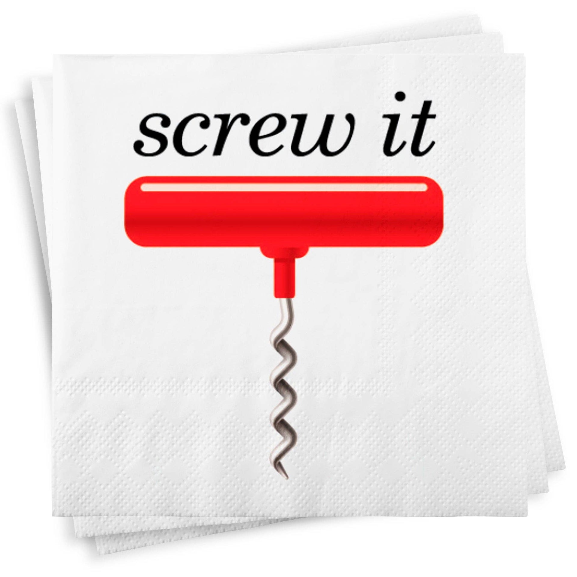 Screw It Cocktail Napkin