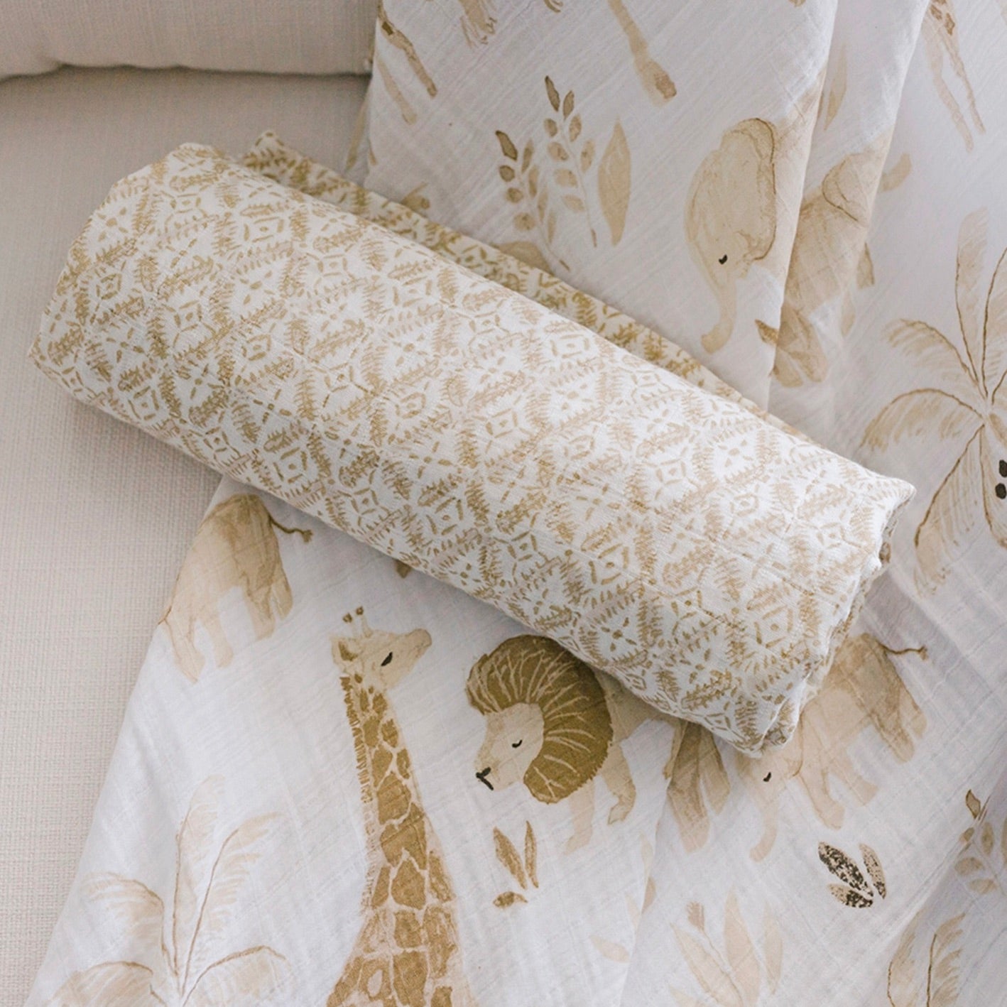 Zoo Animal Baby Swaddle Set