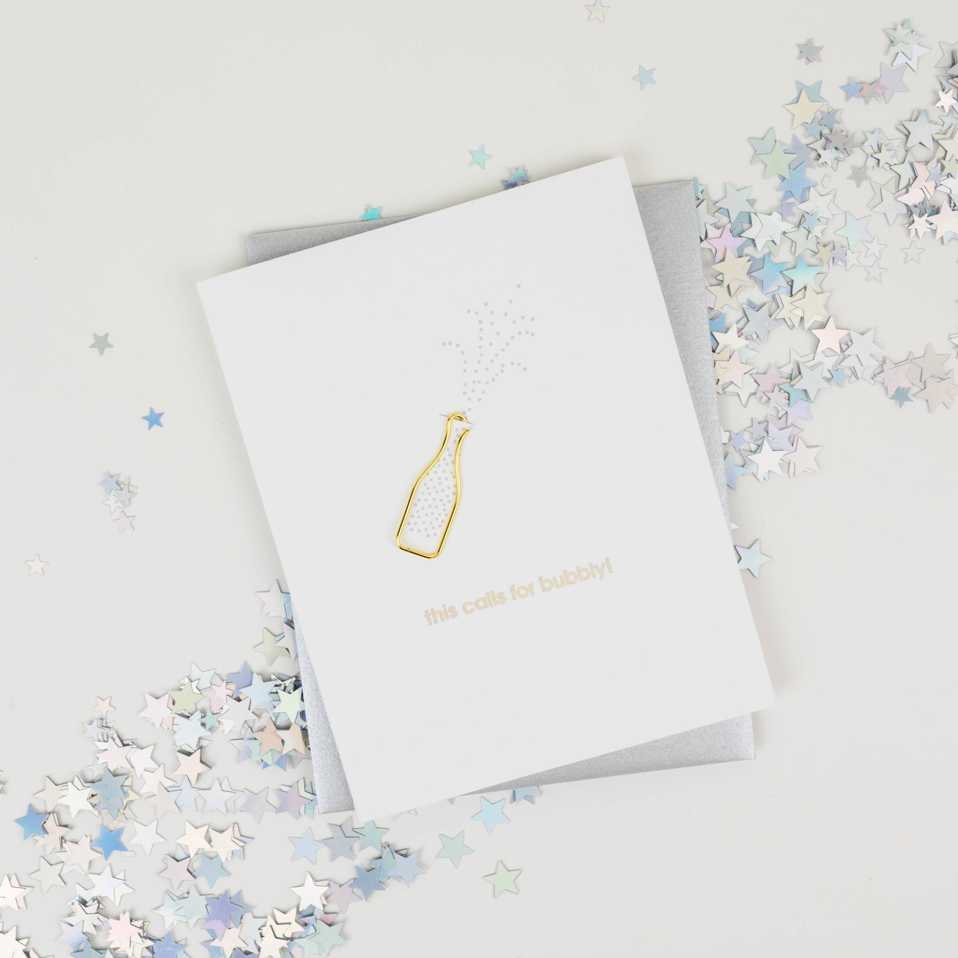 This Calls for Bubbly! - Congrats | Celebration - Champagne Paperclip Card