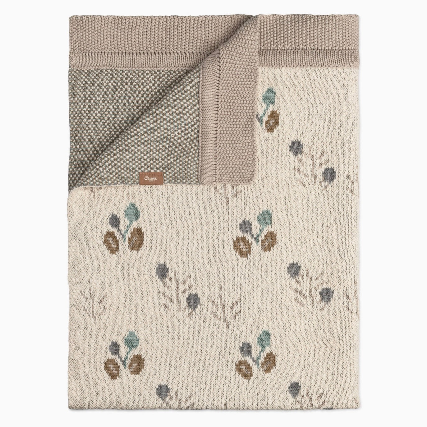 Organic Cotton Knitted Baby Blanket