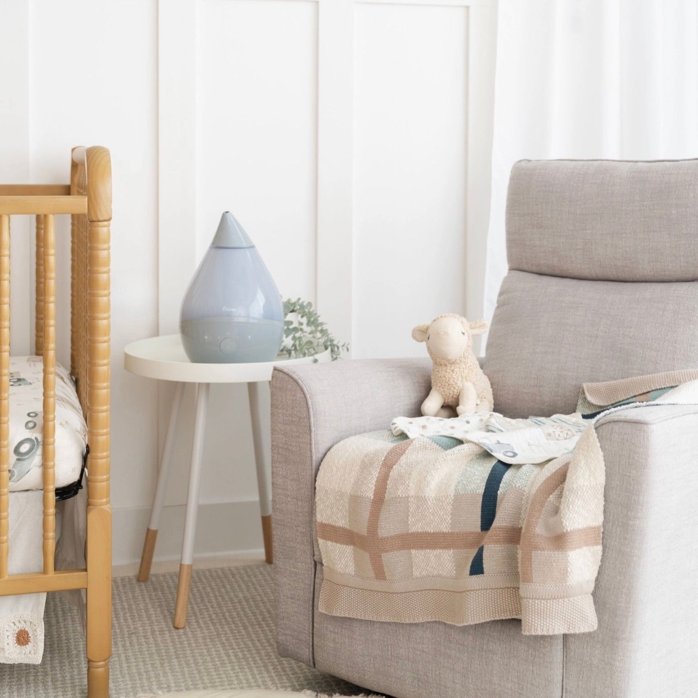 Knitted Plaid Baby Blanket