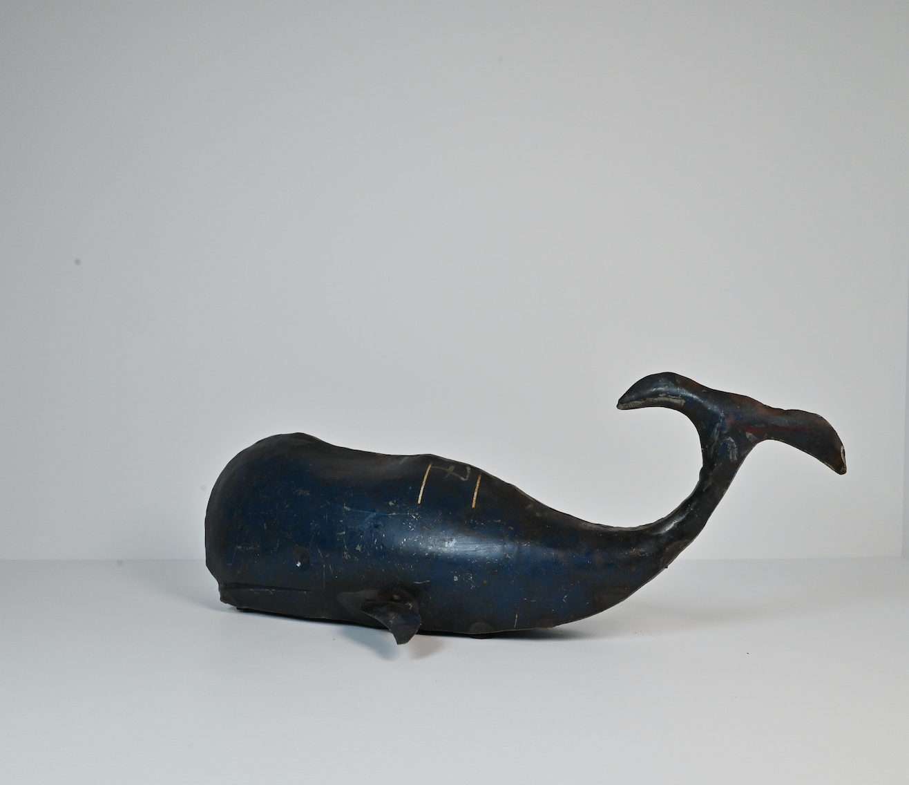 Blue Reclaimed Metal Whales