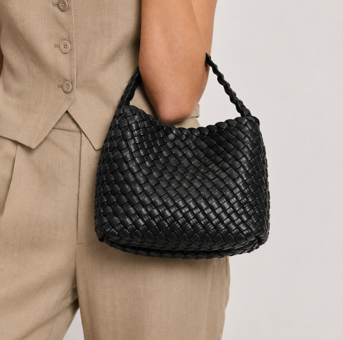 Woven Crossbody Handbag
