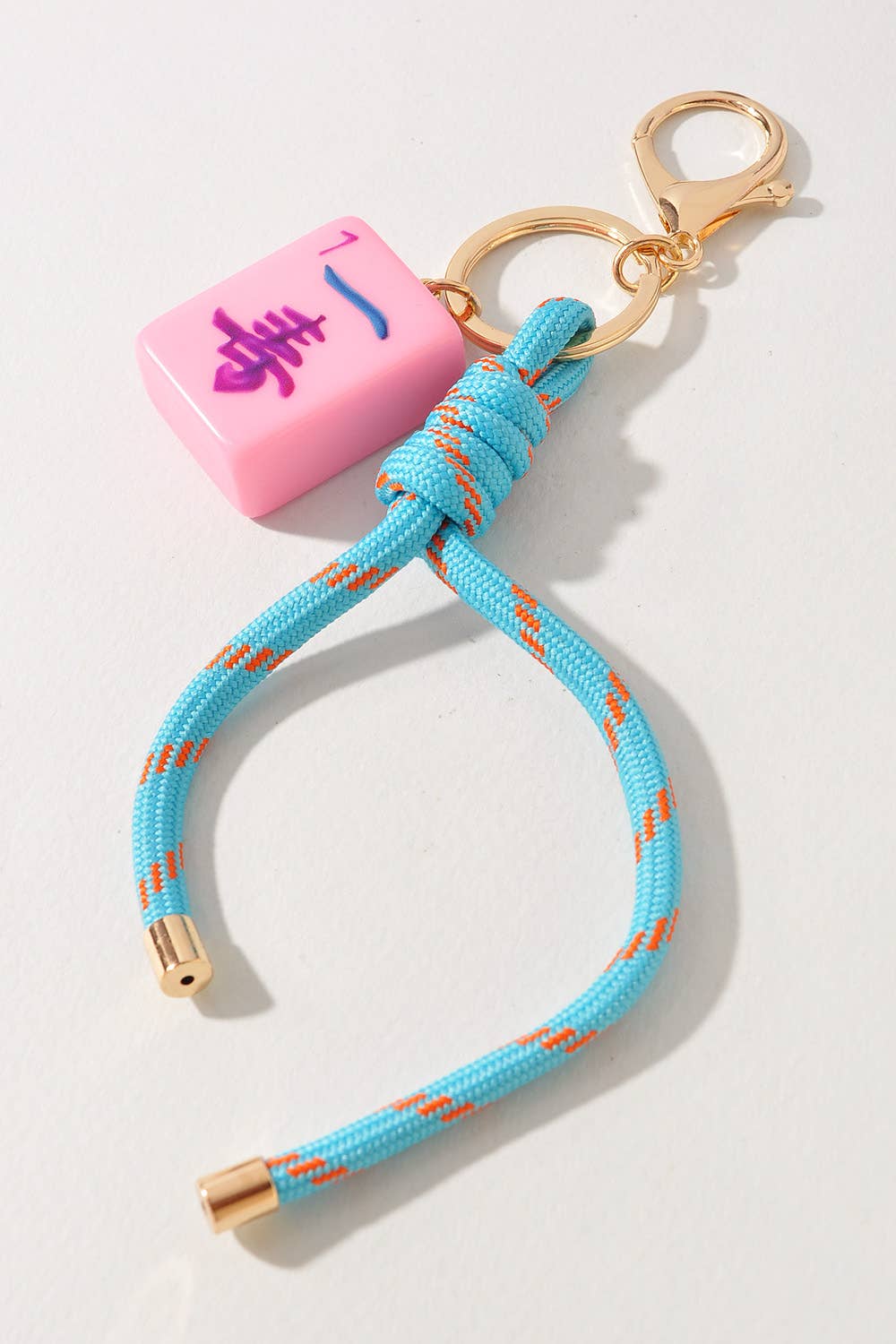 Mahjong Keychain : Pink & Blue