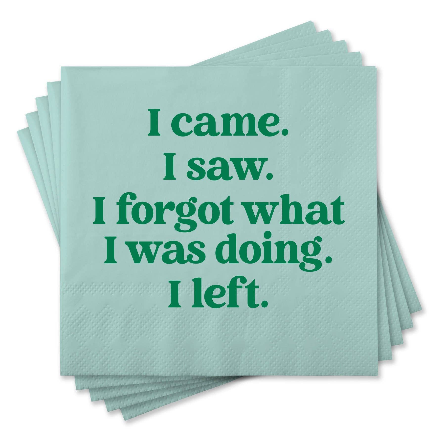 I Came, I Saw Cocktail Napkin