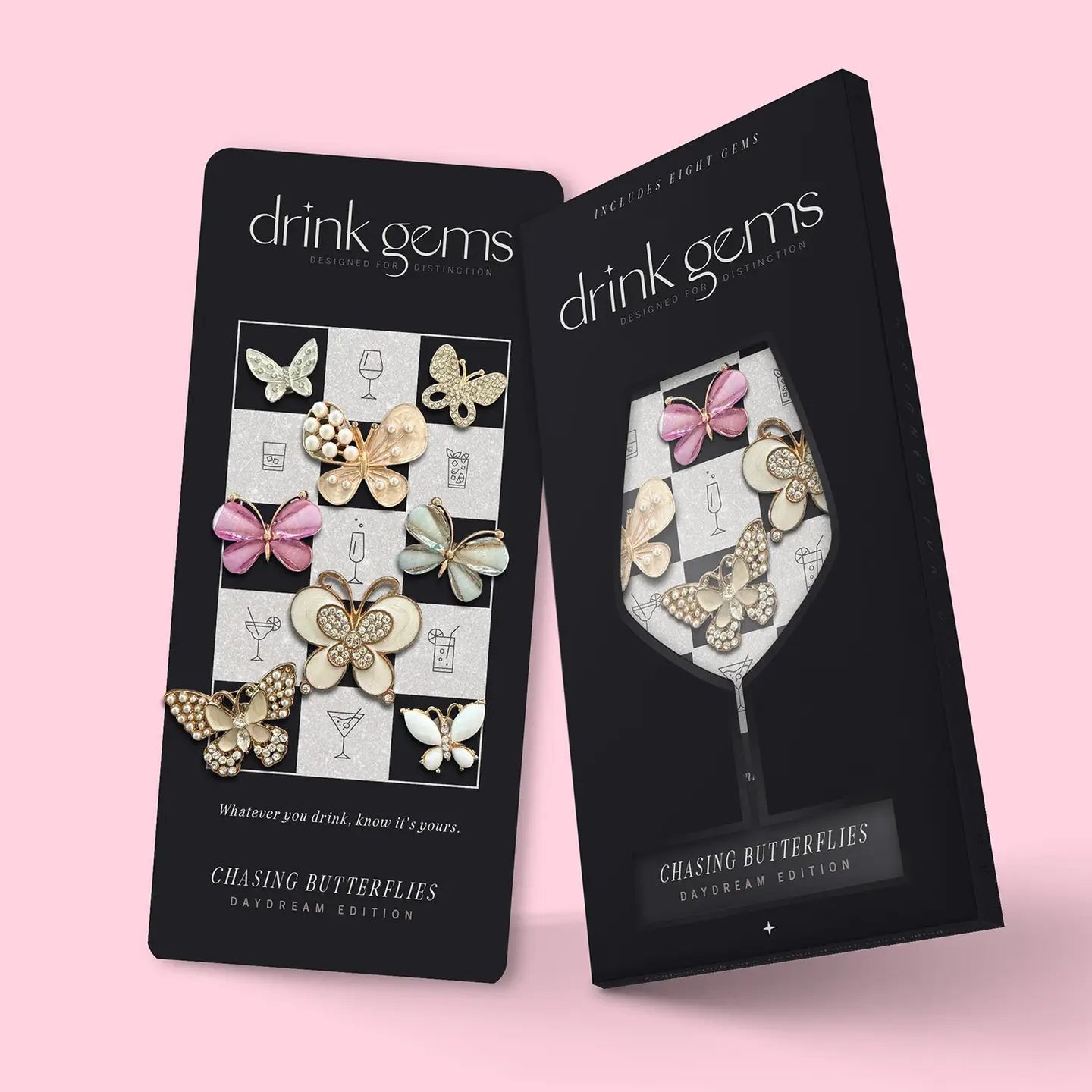 Butterfly Drink Gems with Storage Box