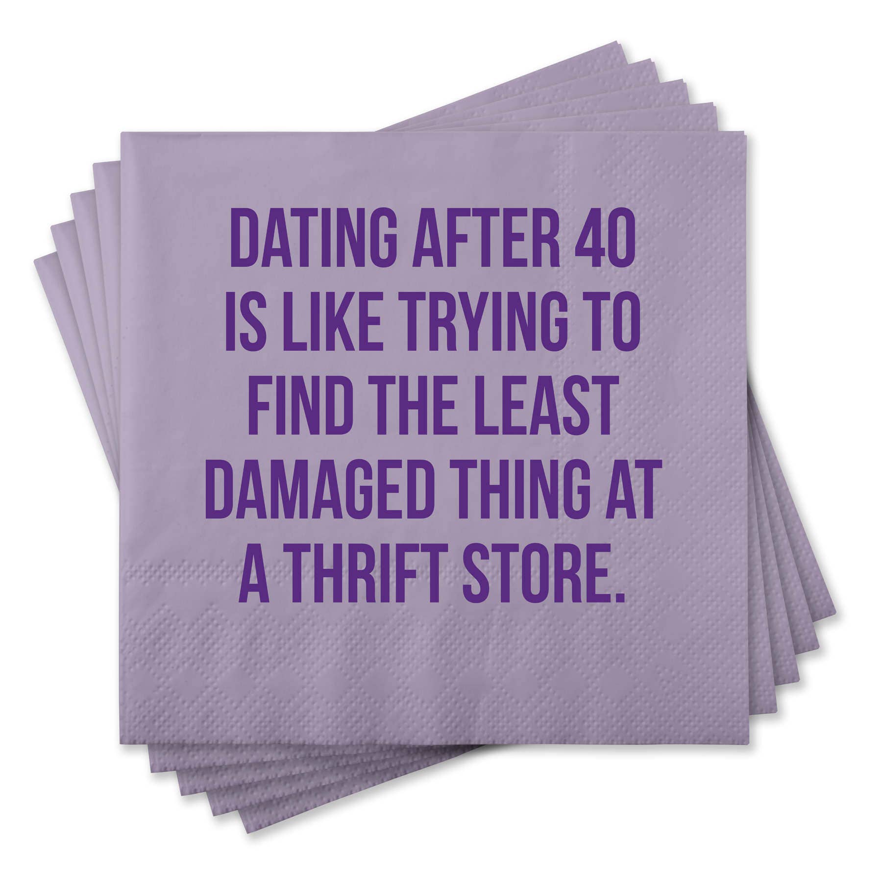 Dating After 40 Cocktail Napkin