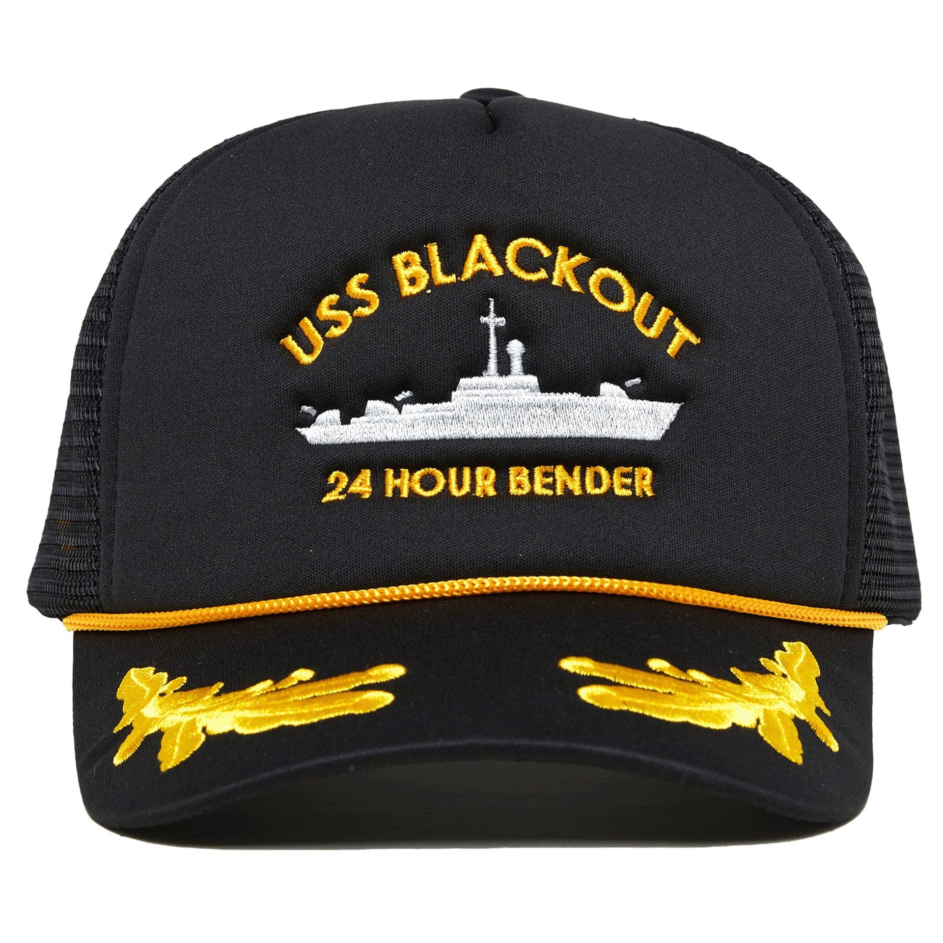 USS Blackout Foam Snapback Trucker Hat
