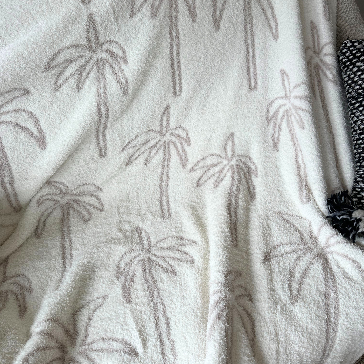 Palm Tree Luxe Home Blanket