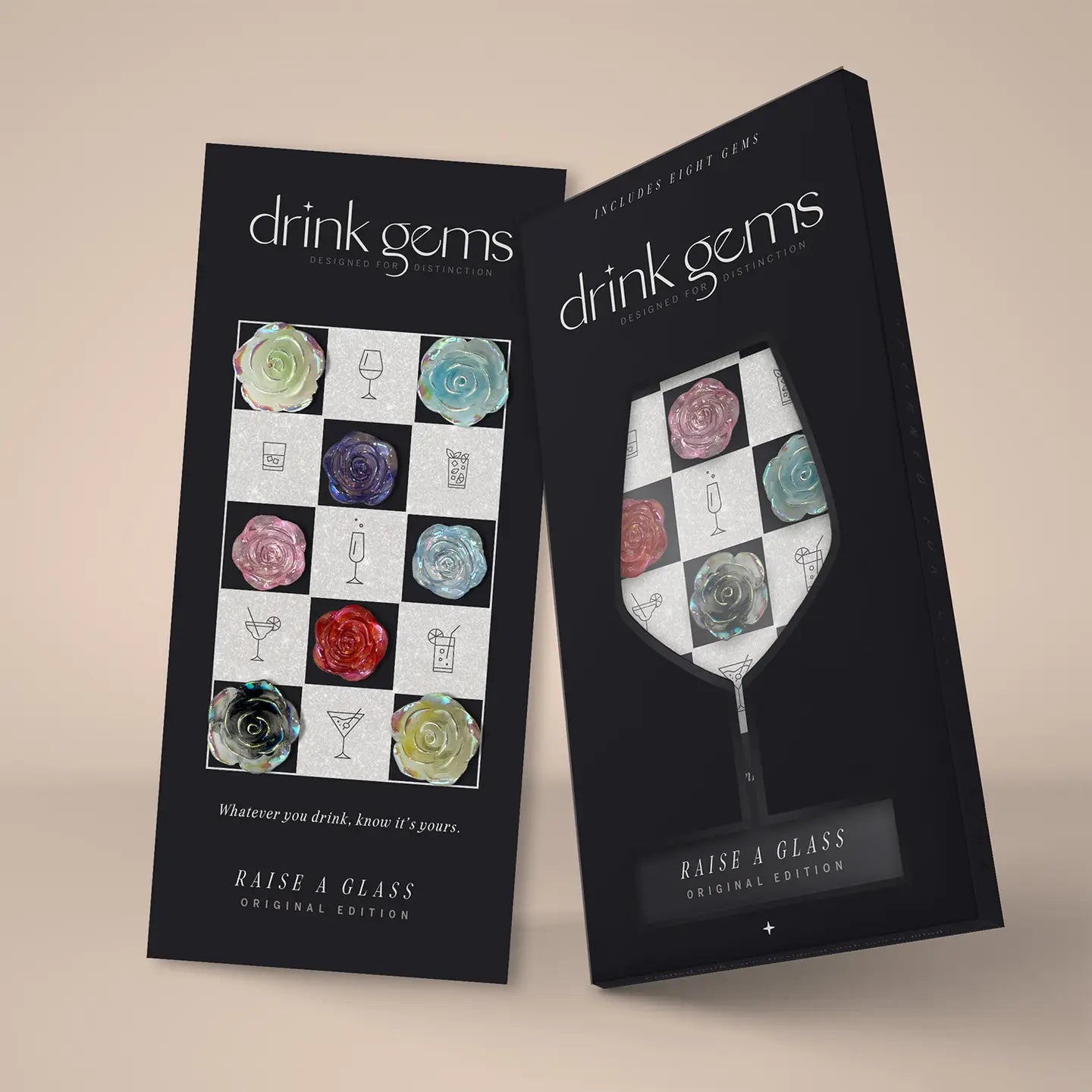 Flower Drink Gems with Storage Box